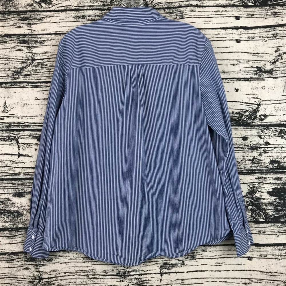 Floral Patchwork Pinstripe Button Down - image 7